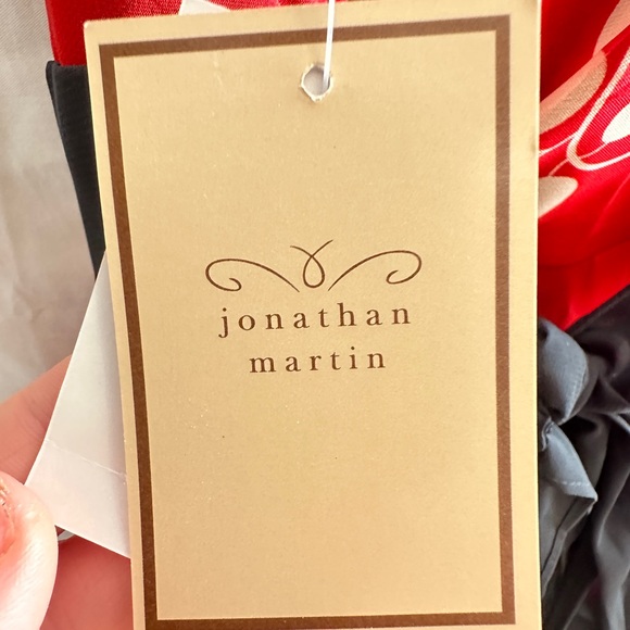 Jonathan Martin Dress Women’s Size 12 Red And Black Midi Floral NWT - Picture 4 of 4